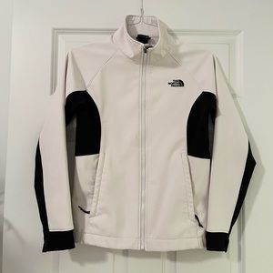North Face White Lightweight Lined Shell Jacket. Size Small. Great quality!